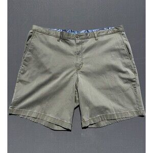 Tommy Bahama Boracay Men's Khaki Chino Shorts 44 Stretch Flat Front